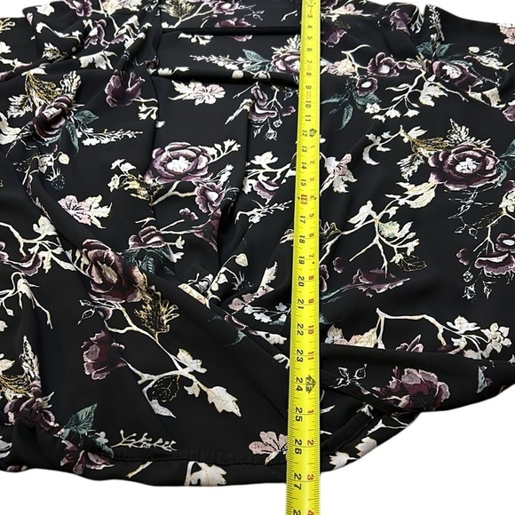 floral twist knot blouse,not including tank,loose fit,office siren,lagenlook - Picture 10 of 11